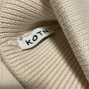 KOTN 100% Cotton Watch Cap Beanie in Natural (Natural / O/S)